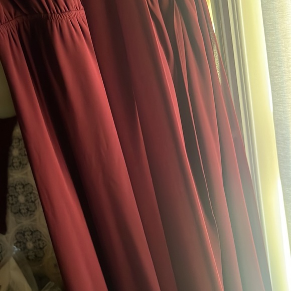 Baltic Born Burgundy Wedding Dress - Picture 13 of 14